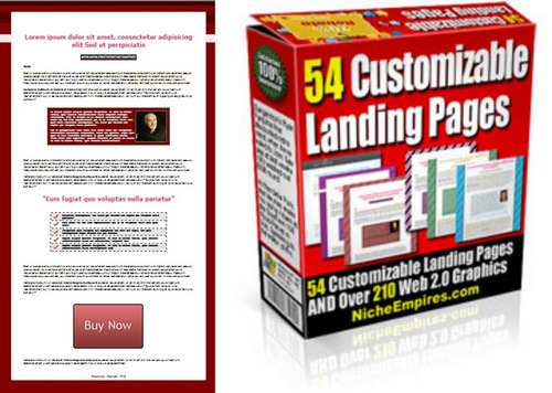 Product picture 50+ Landing Page Templates 200+ Graphics PLR