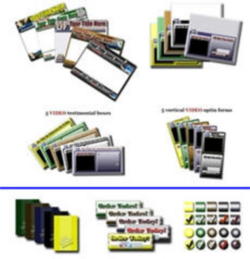 Product picture 50 Graphics With Impact + Minisites and Squeeze Pages + Scripts (Split Tester, Exit Pop Up etc.) + MRR