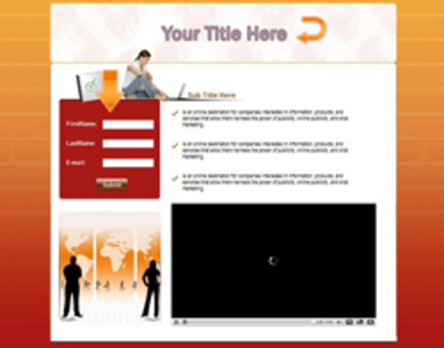 Product picture 5 Video Squeeze Page Templates + Resale Rights