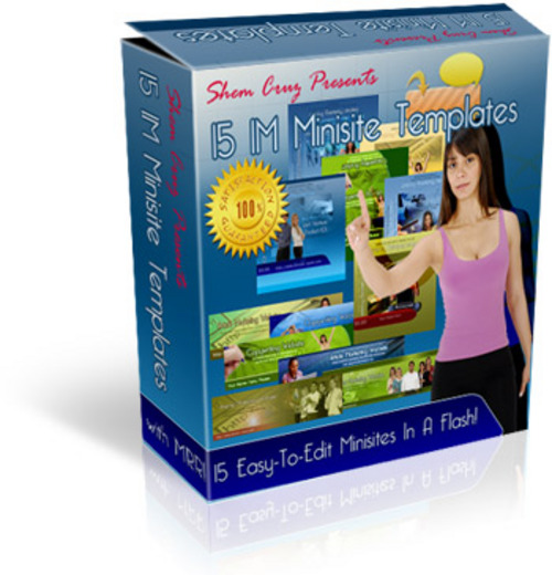 Product picture 15 Internet Marketing Minisite Templates + Plr